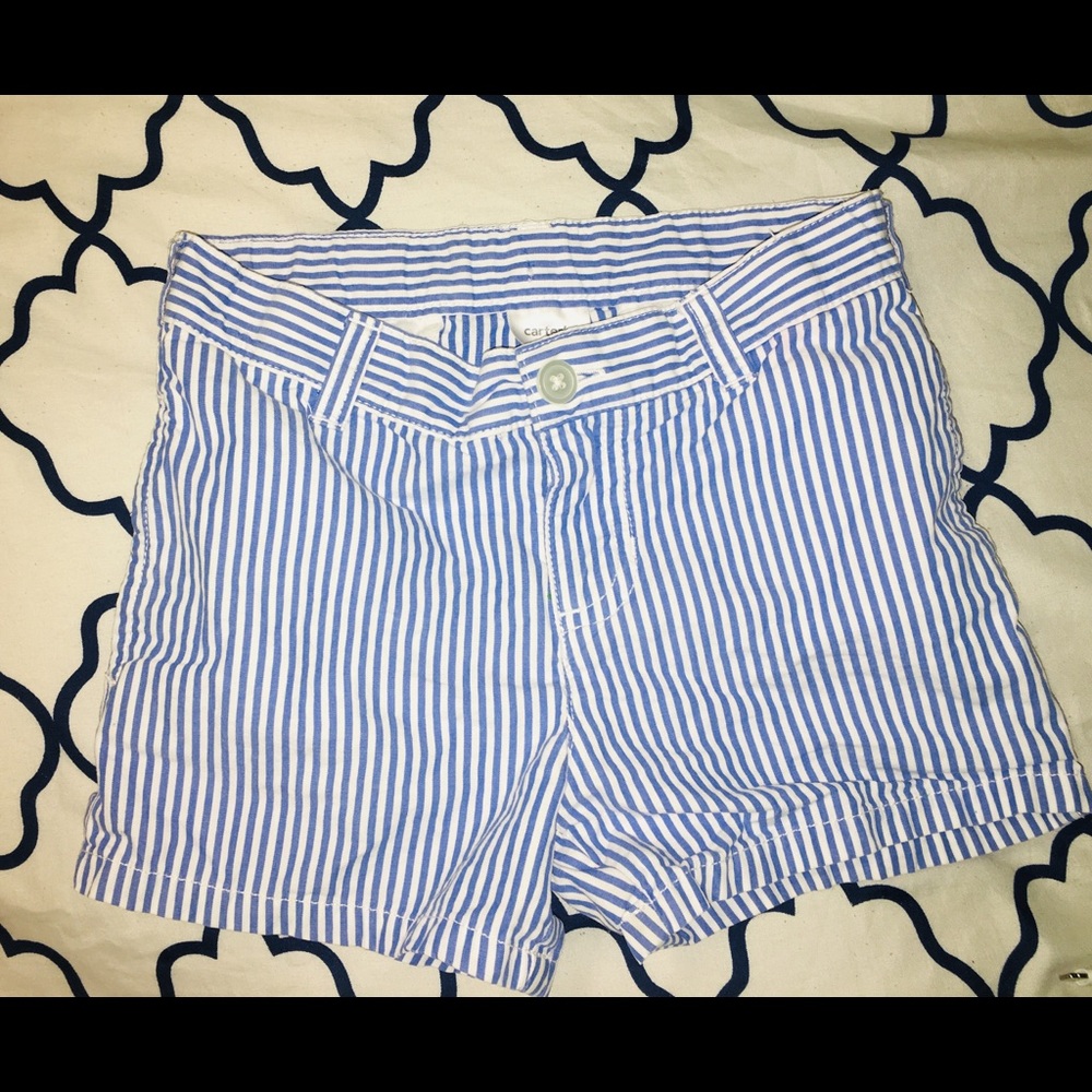 blue/white striped shorts (for kids)
